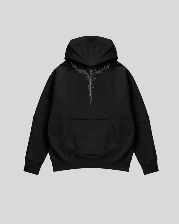 "OBSIDIAN" OVERISZED HOODIE - intrepid